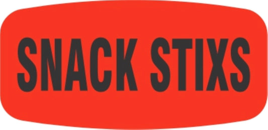 Snack Stixs DayGlo Labels, 1000/Roll