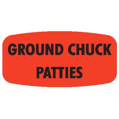 Ground Chuck Patties DayGlo Label