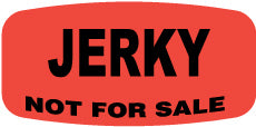 Jerky NOT FOR SALE DayGlo Labels, 1000/ROLL