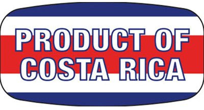 Product of Costa Rica Label