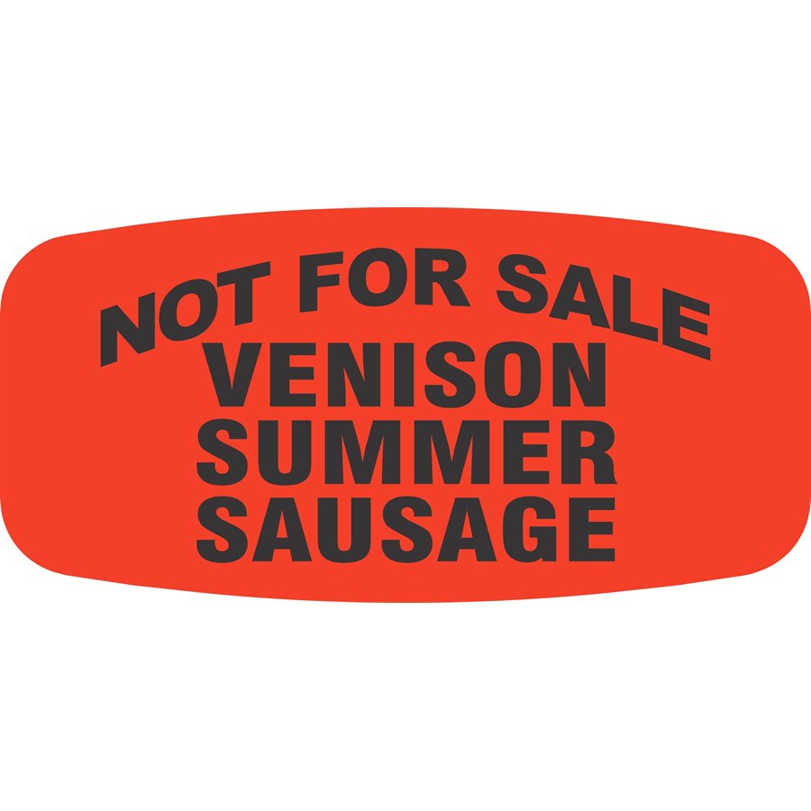 Venison Summer Sausage NOT FOR SALE Label