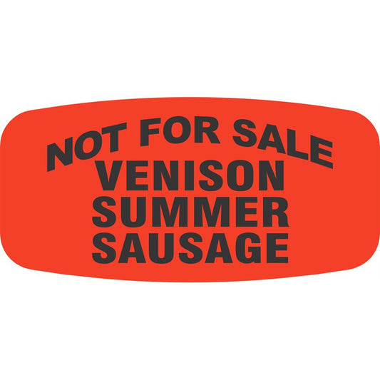 Venison Summer Sausage NOT FOR SALE Label
