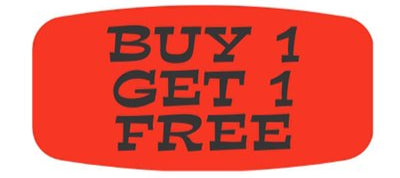 Buy 1 Get 1 Free BOGO Dayglo Labels