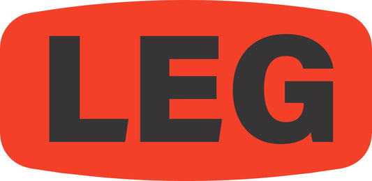 Leg DayGlo Label - 10 MIN