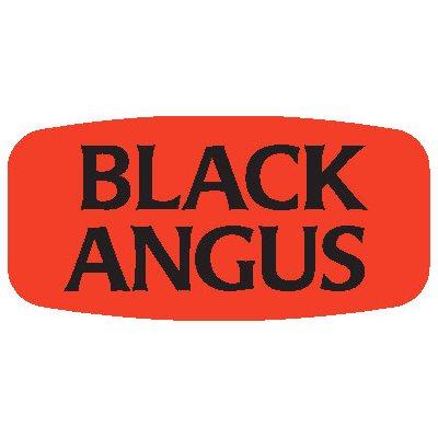 Black Angus DayGlo Label