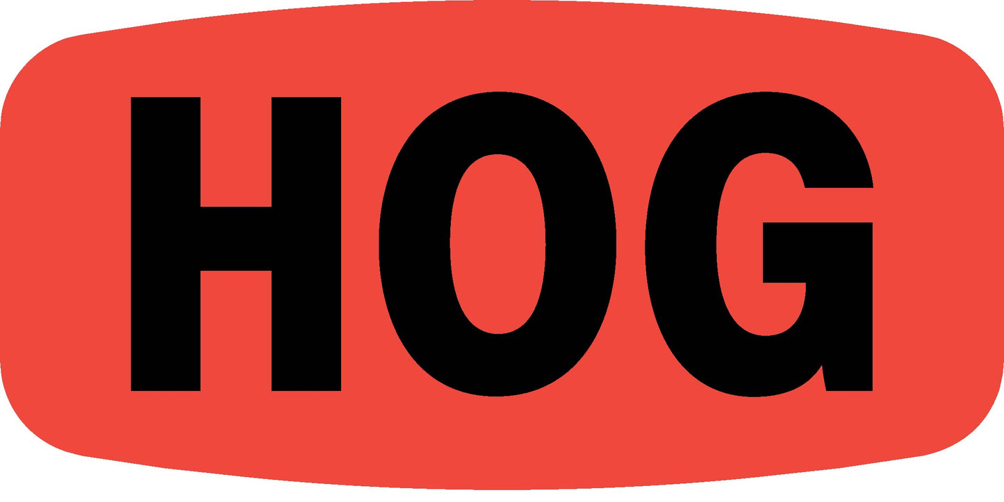 Hog DayGlo Label