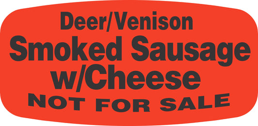 Deer/Venison Smoked Sausage w/ Cheese NOT FOR SALE Label