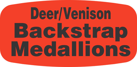 Deer/Venison Backstrap Medallions DayGlo Labels, 1000/Roll