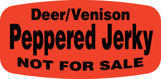 Deer/Venison Peppered Jerky NOT FOR SALE Label