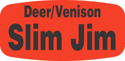 Deer/Venison Slim Jims DayGlo Label