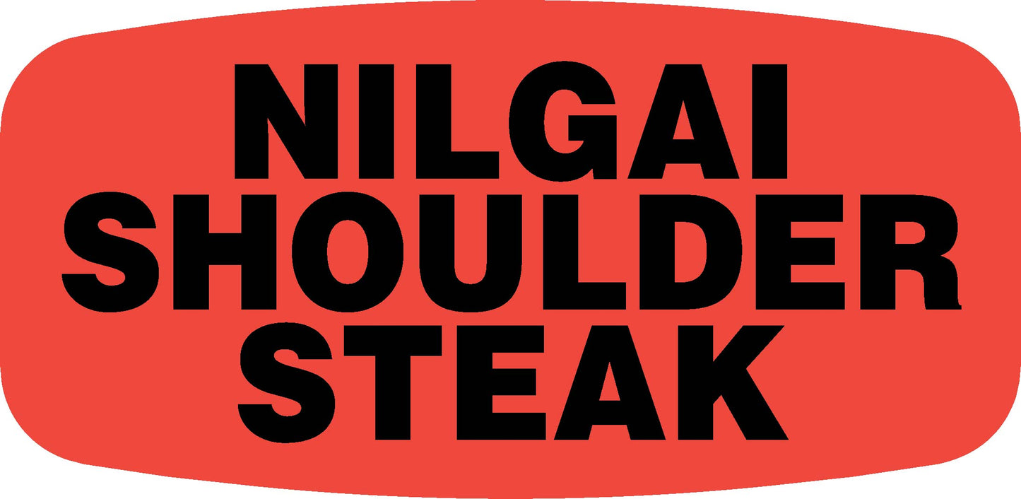 Nilgai Shoulder Steak Label