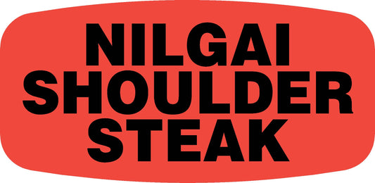 Nilgai Shoulder Steak Label