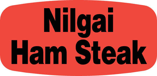 Nilgai Ham Steak DayGlo Label