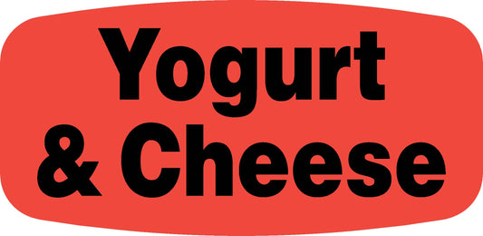 Yogurt & Cheese DayGlo Label - 10 MIN