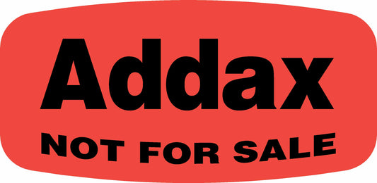 Addax NOT FOR SALE DayGlo Label