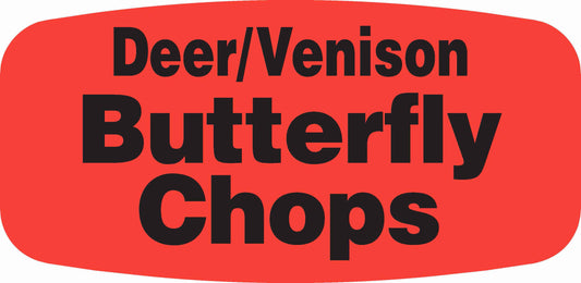 Deer/Venison Butterfly Chops Label