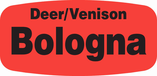 Deer/Venison Bologna DayGlo Label