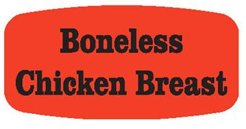 Boneless Chicken Breast DayGlo Label