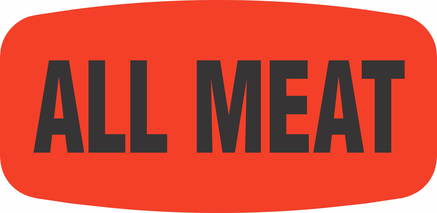 All Meat DayGlo Label