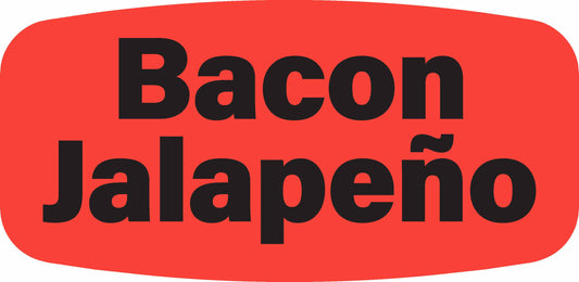 Bacon Jalapeno DayGlo Label - 10 MIN