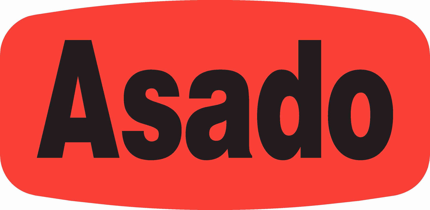 Asado DayGlo Label - 10 MIN