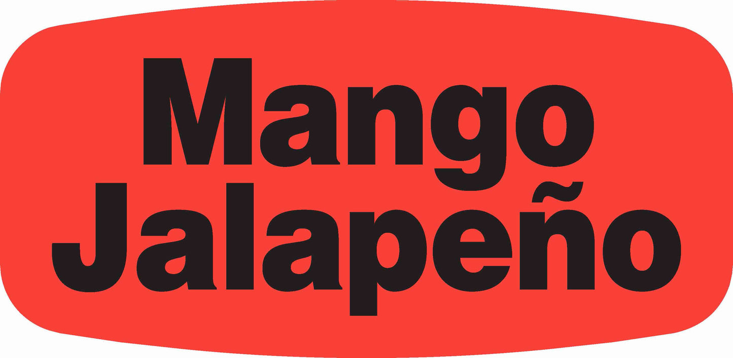 Mango Jalapeno DayGlo Label - 10 MIN
