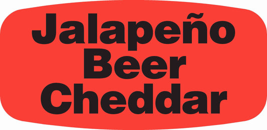 Jalapeno Beer Cheddar DayGlo Label - 10 MIN