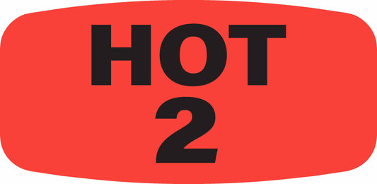 Hot 2 DayGlo Label - 10 MIN