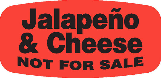 Jalapeno & Cheese NOT FOR SALE DayGlo Label - 10 MIN