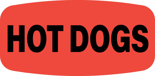 Hot Dogs DayGlo Label