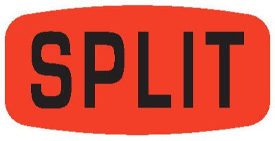Split DayGlo Label
