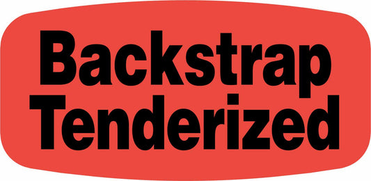 Backstrap Tenderized DayGlo Label - 10 MIN