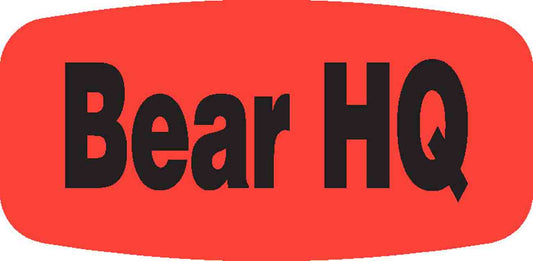 Bear HQ DayGlo Label - 10 MIN