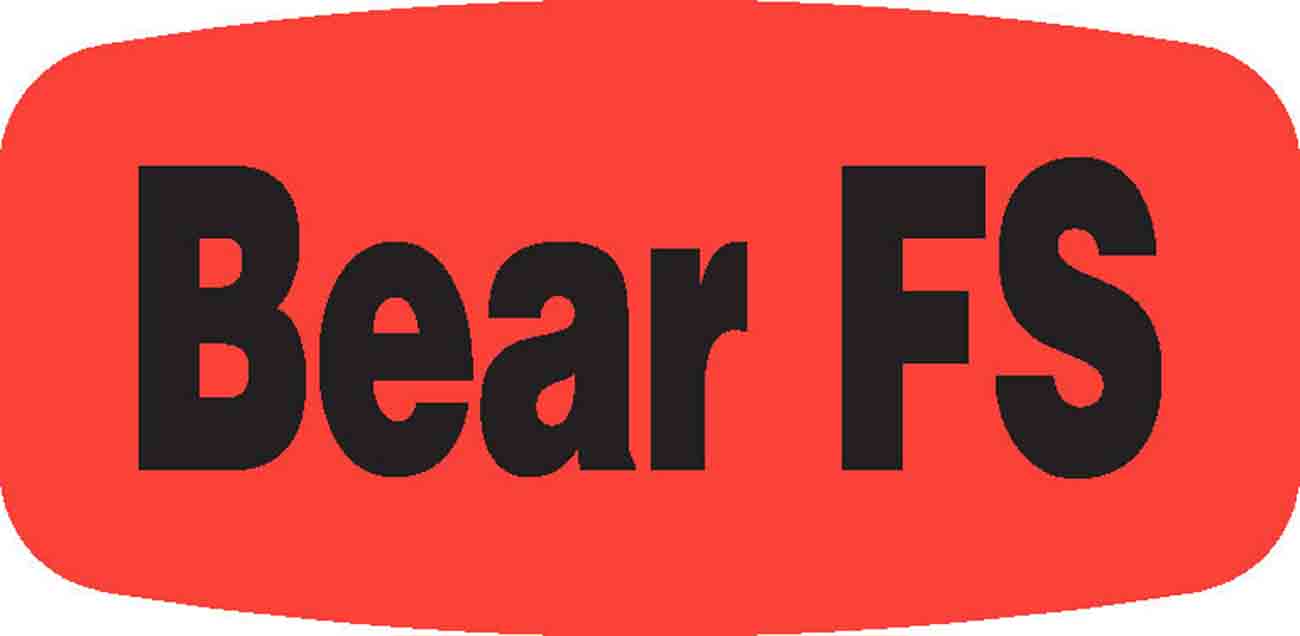 Bear FS DayGlo Label - 10 MIN