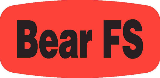 Bear FS DayGlo Label - 10 MIN