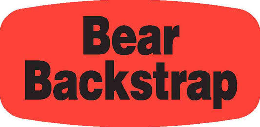 Bear Backstrap DayGlo Label - 10 MIN
