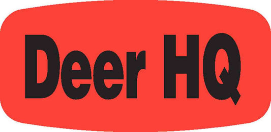 Deer HQ DayGlo Label - 10 MIN