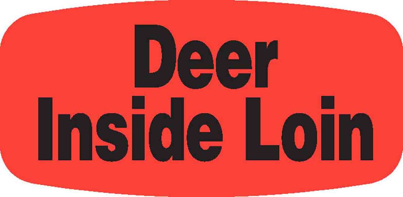 Deer Inside Loin DayGlo Label - 10 MIN