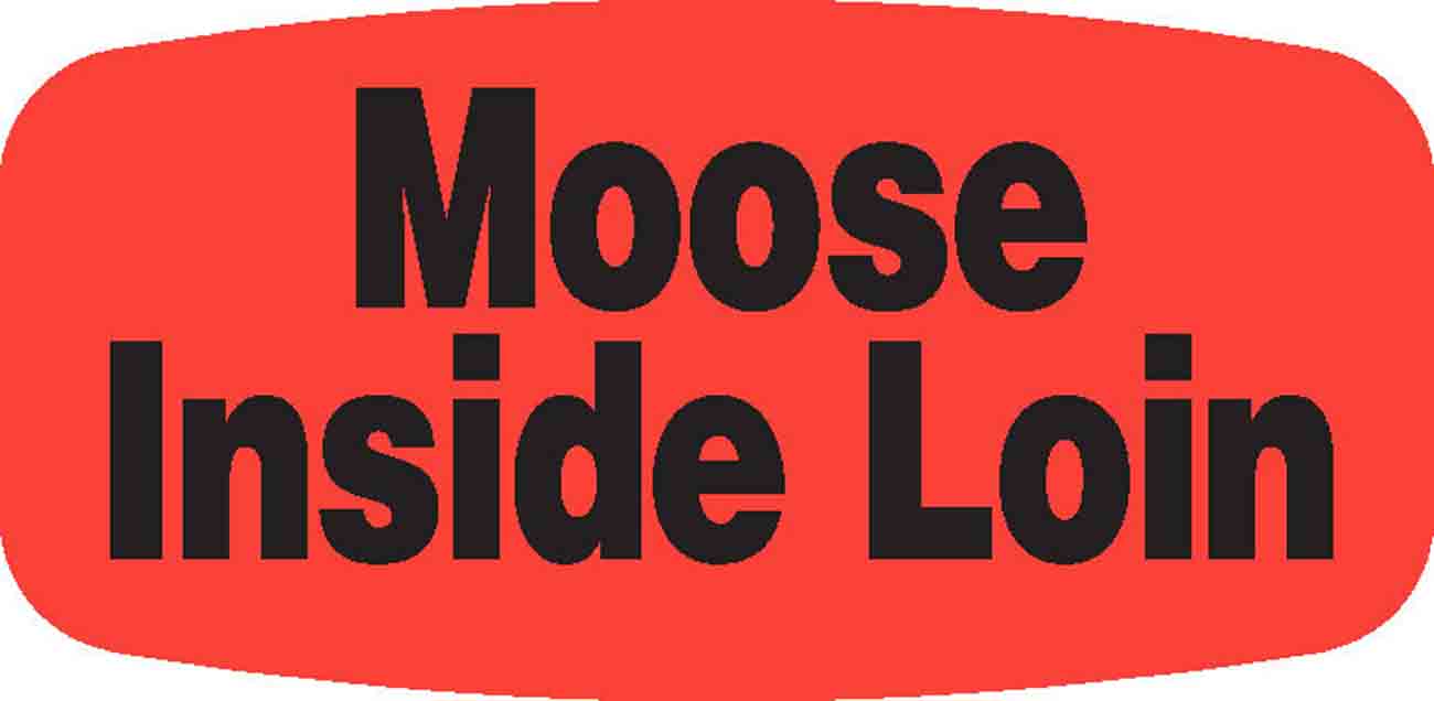 Moose Inside Loin DayGlo Label - 10 MIN
