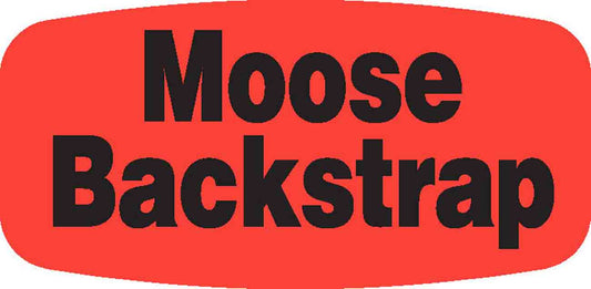 Moose Backstrap DayGlo Label - 10 MIN
