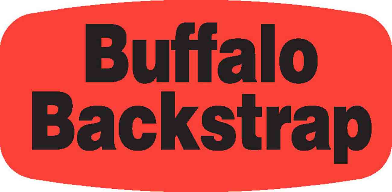 Buffalo Backstrap DayGlo Label - 10 MIN