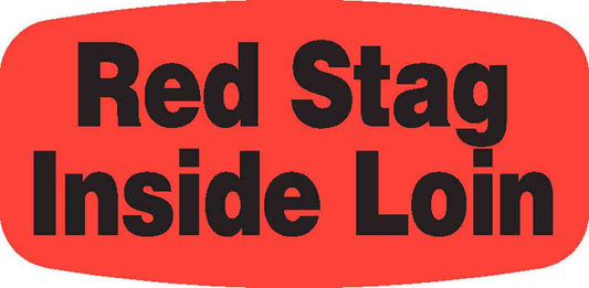 Red Stag Inside Loin DayGlo Label - 10 MIN