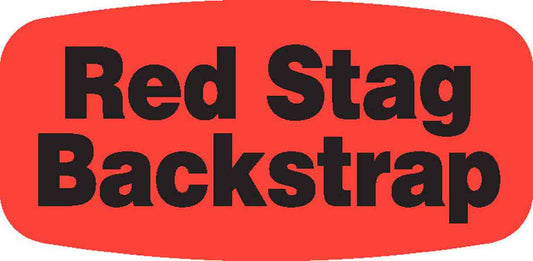 Red Stag Backstrap DayGlo Label - 10 MIN