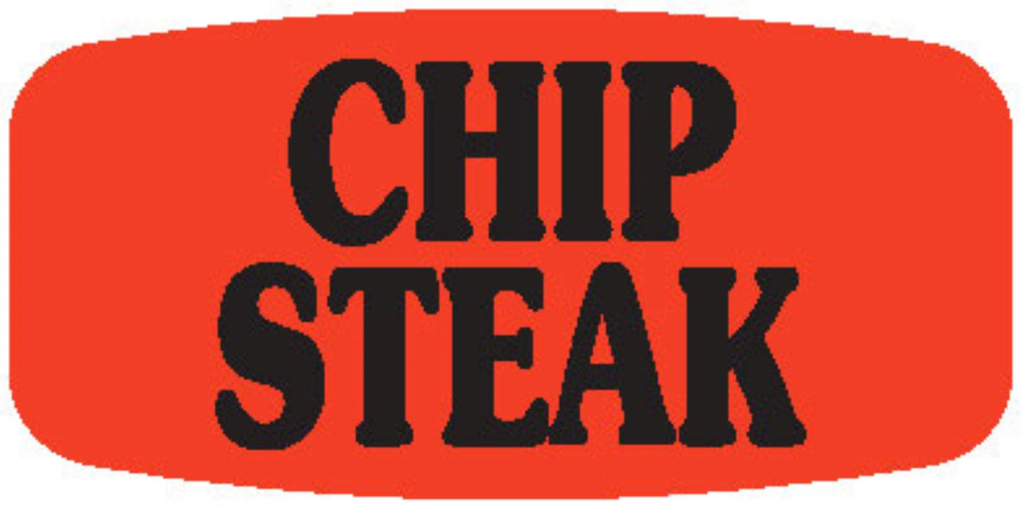 Chip Steak DayGlo Label - 10 MIN