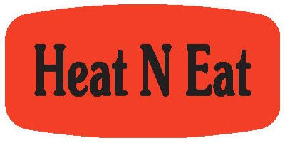 Heat N Eat DayGlo Labels