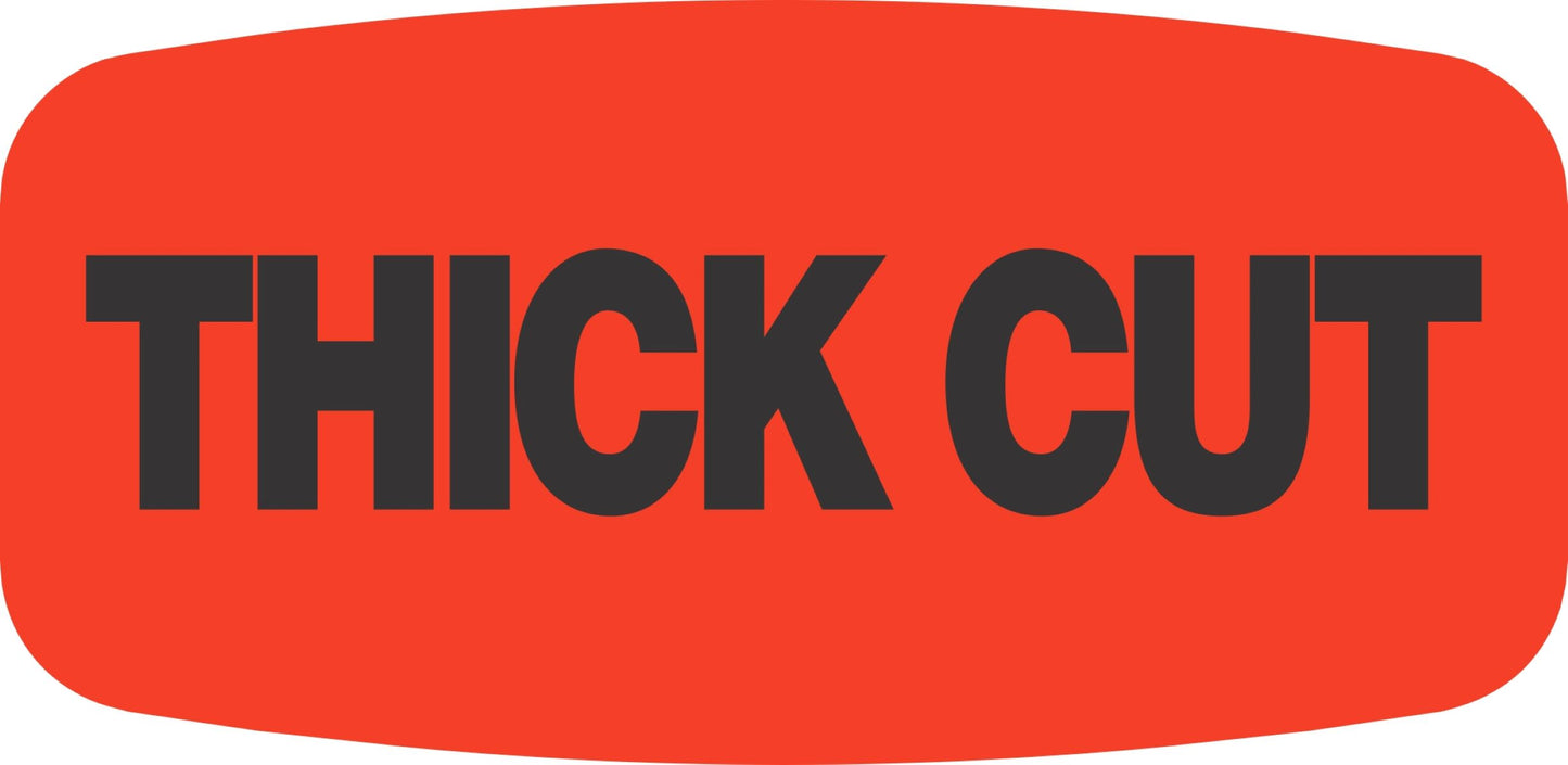Thick Cut DayGlo Label