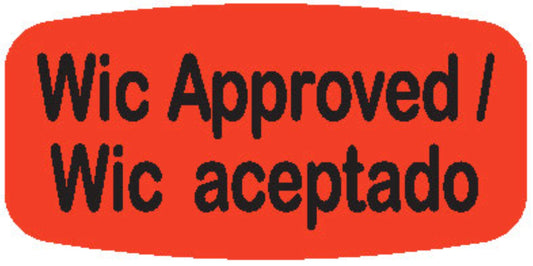 WIC Approved / WIC Aceptado DayGlo Label - 10 MIN
