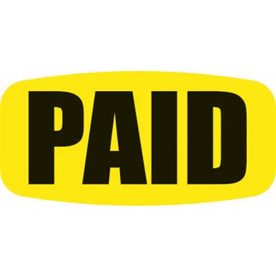 PAID - Fluorescent Yellow Short Oval
