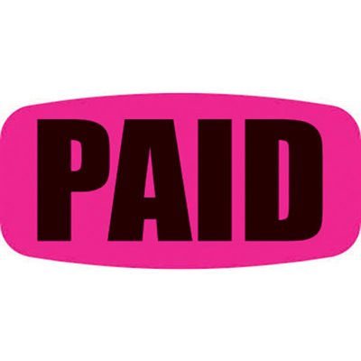 PAID - Fluorescent Pink Short Oval