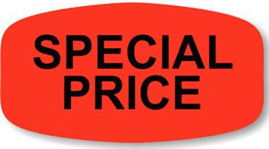 Special Price DayGlo Label